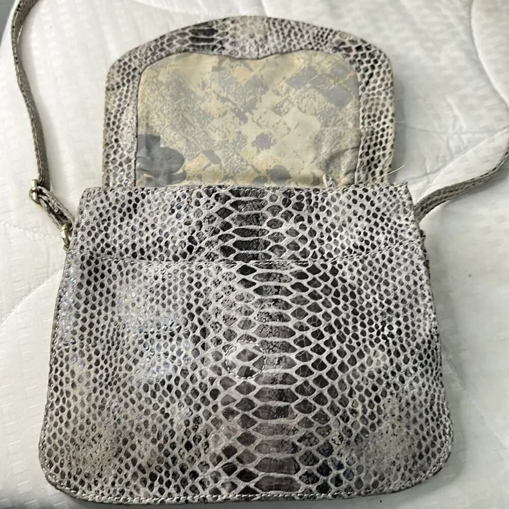 Elliot Luca crossbody snake skin print